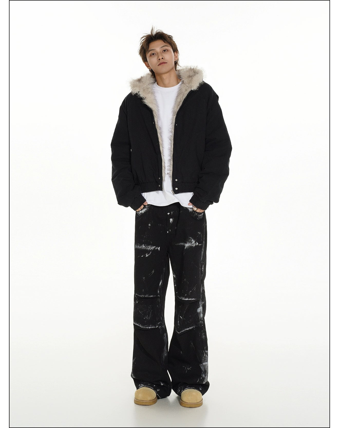 Frost Lined Midnight Bomber Jacket