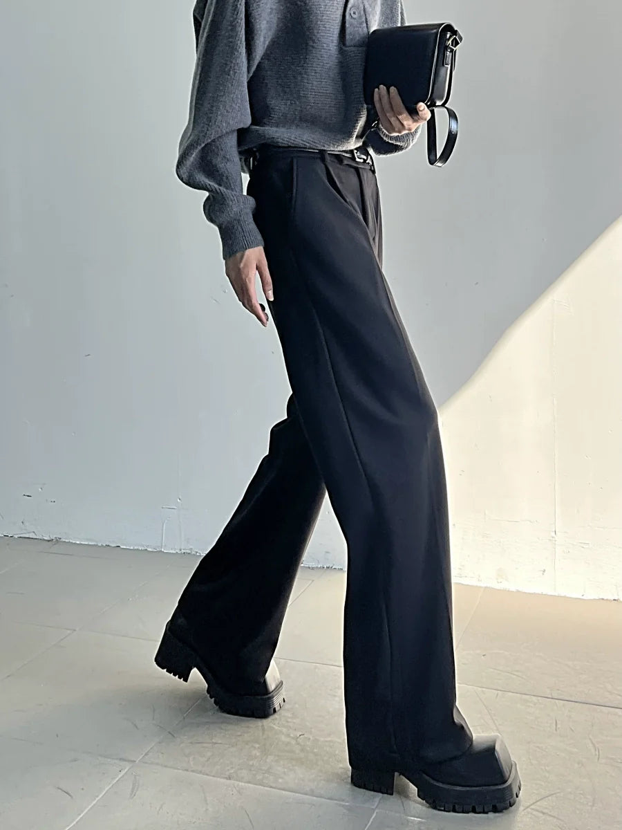 Wide Leg Onyx Vanguard Tailored Trousers