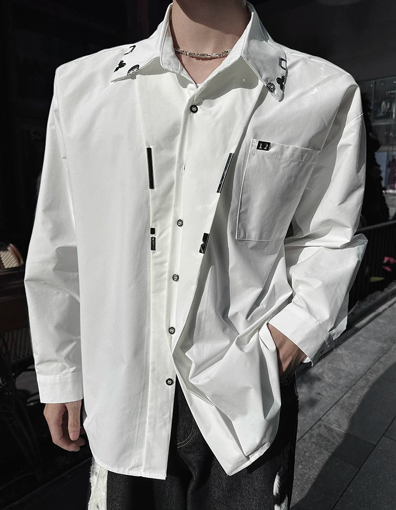 Circuit Sigil Spliced Poplin Shirt