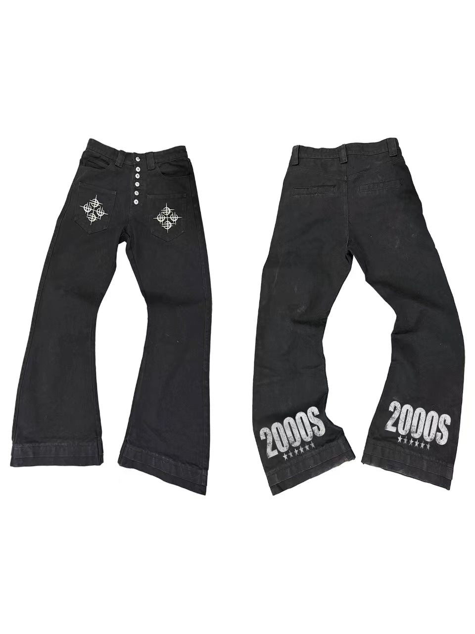 Millennium Glyph 2000s Flare Jeans