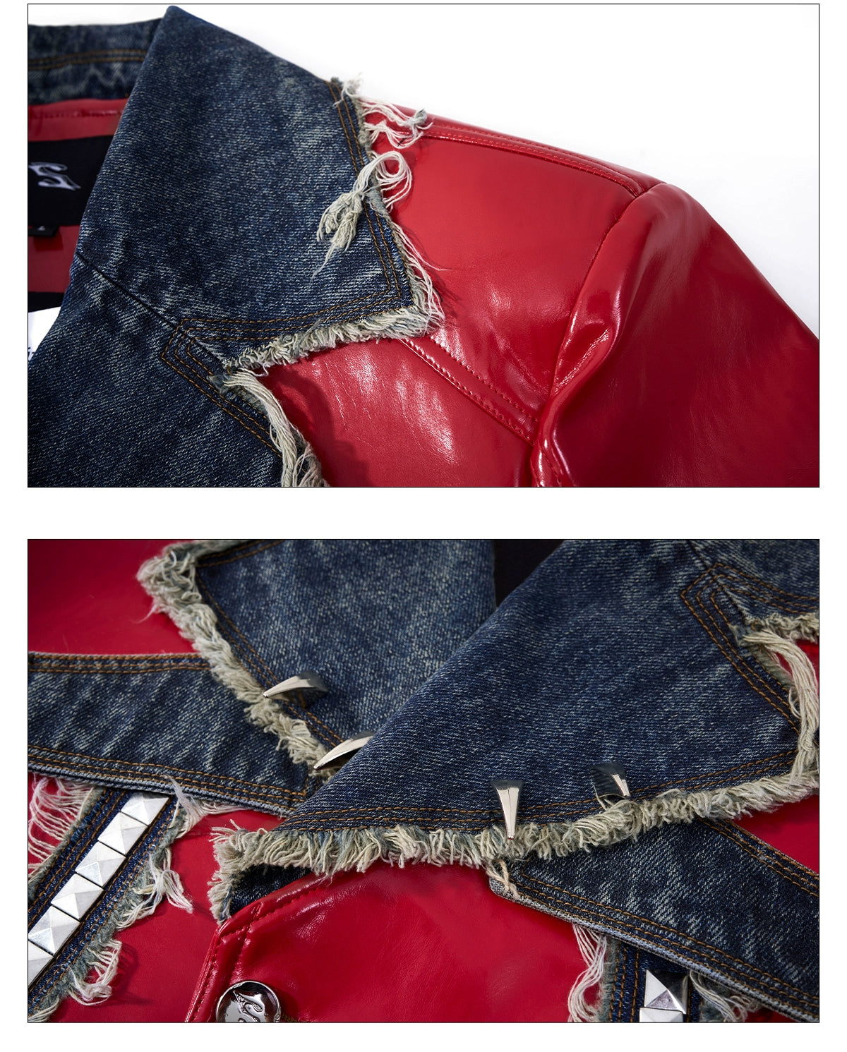 Fray Edge Rebel Patchwork Jacket and Pants Setup