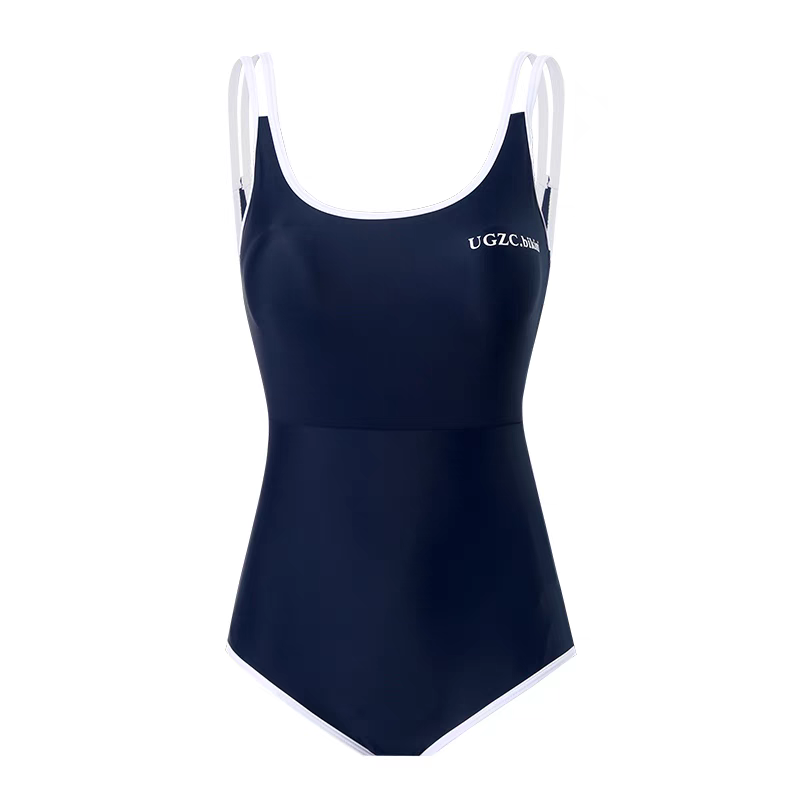 Midnight Varsity Trim One‑Piece Swimsuit
