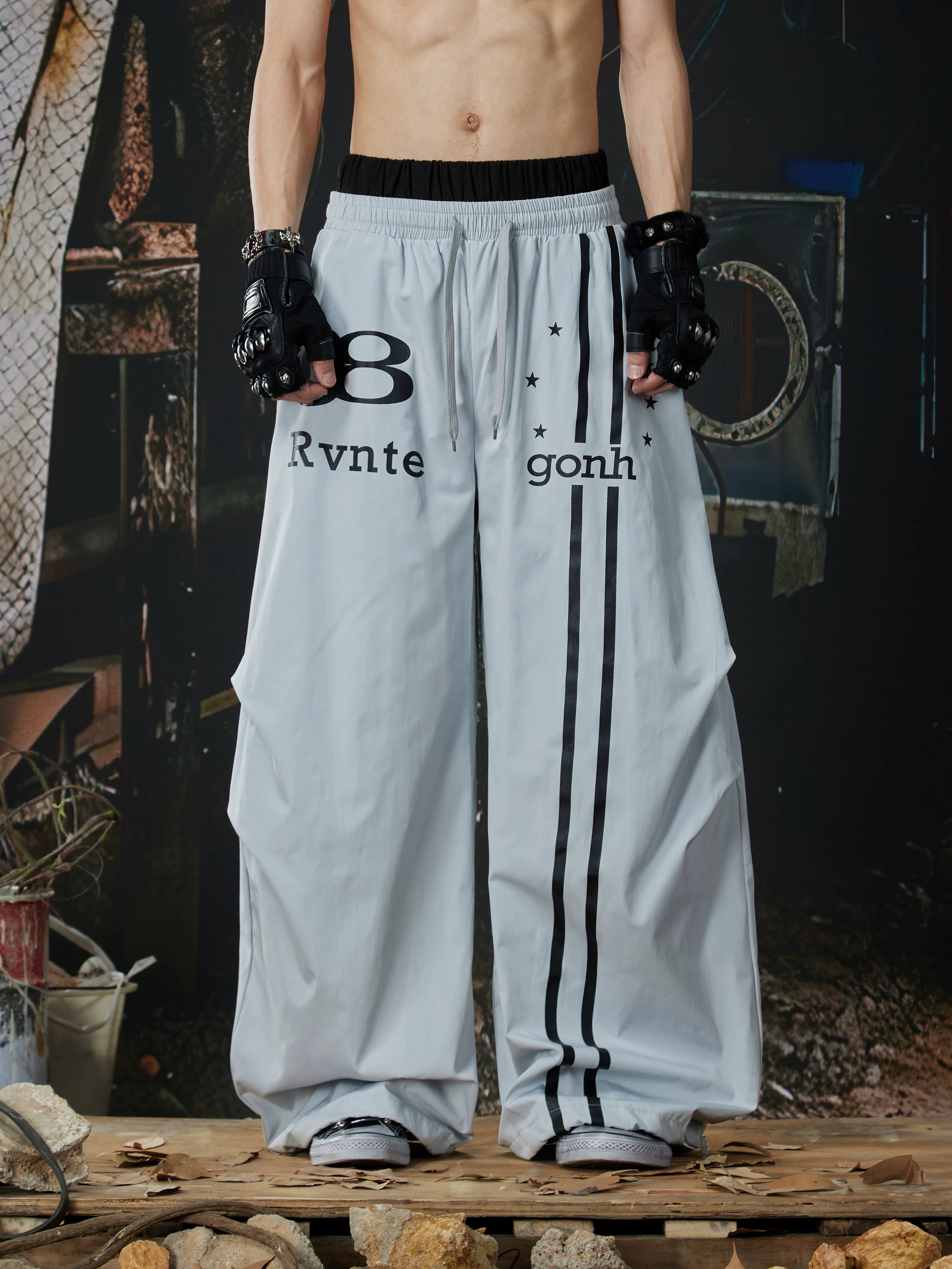 Rally Astro‑Stripe Track Pants
