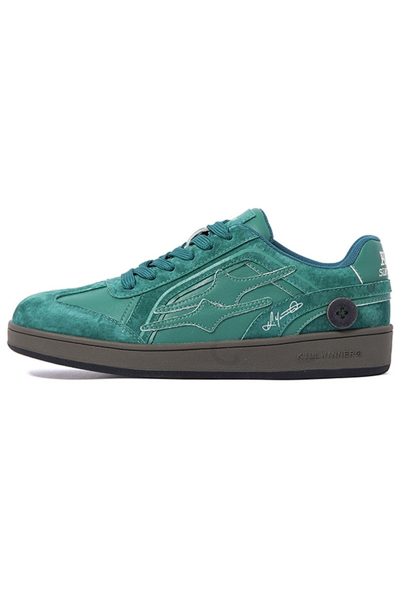 Suede Low-Top Sneakers Green