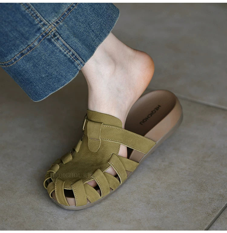 Elowen Woven Buckle Slingback Sandals