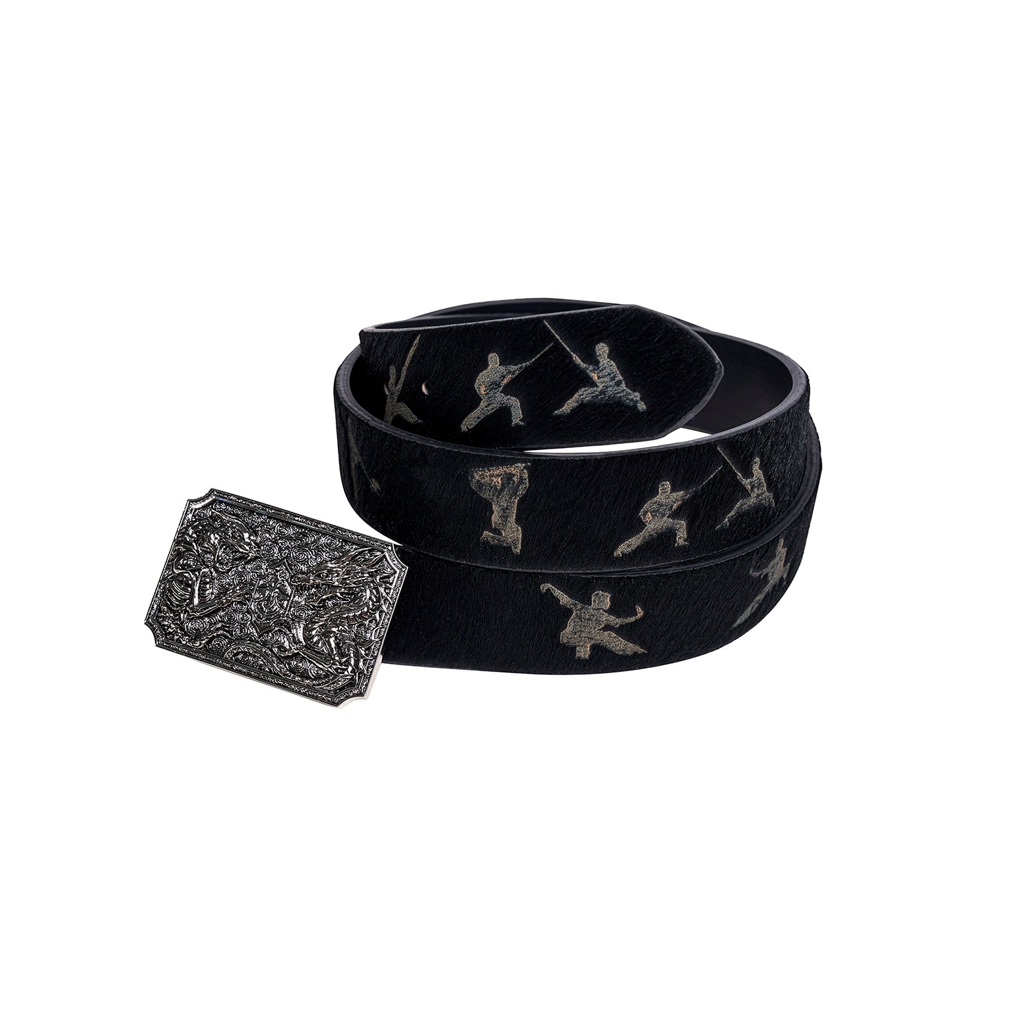 Matte Square Buckle Belt