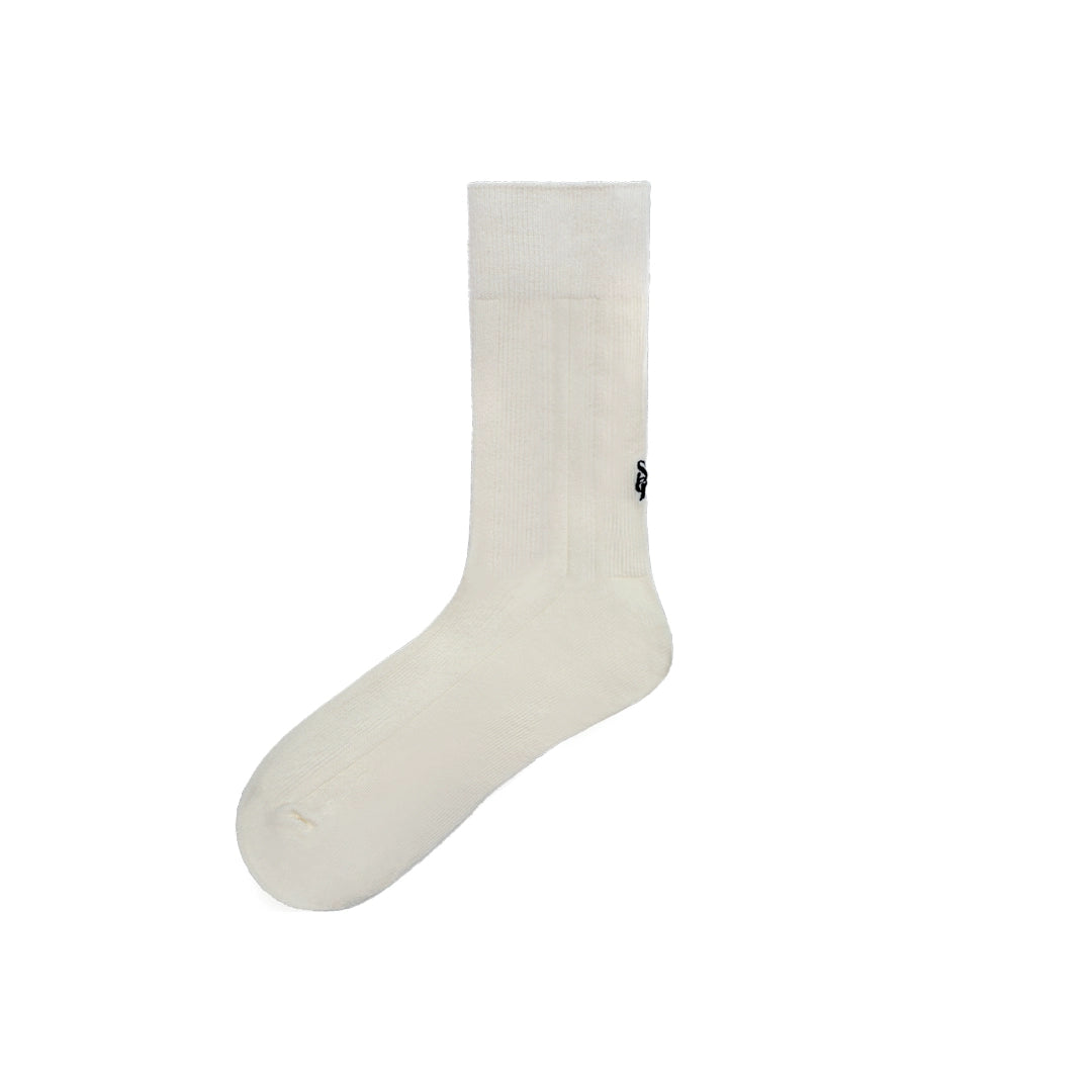 Ribbed Structured Crew Socks