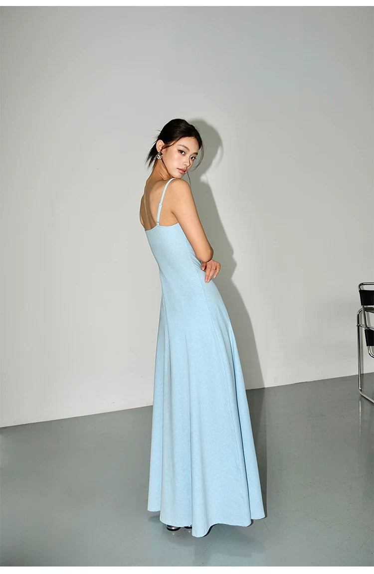 Serenity Curve Knit Slip Maxi Dress
