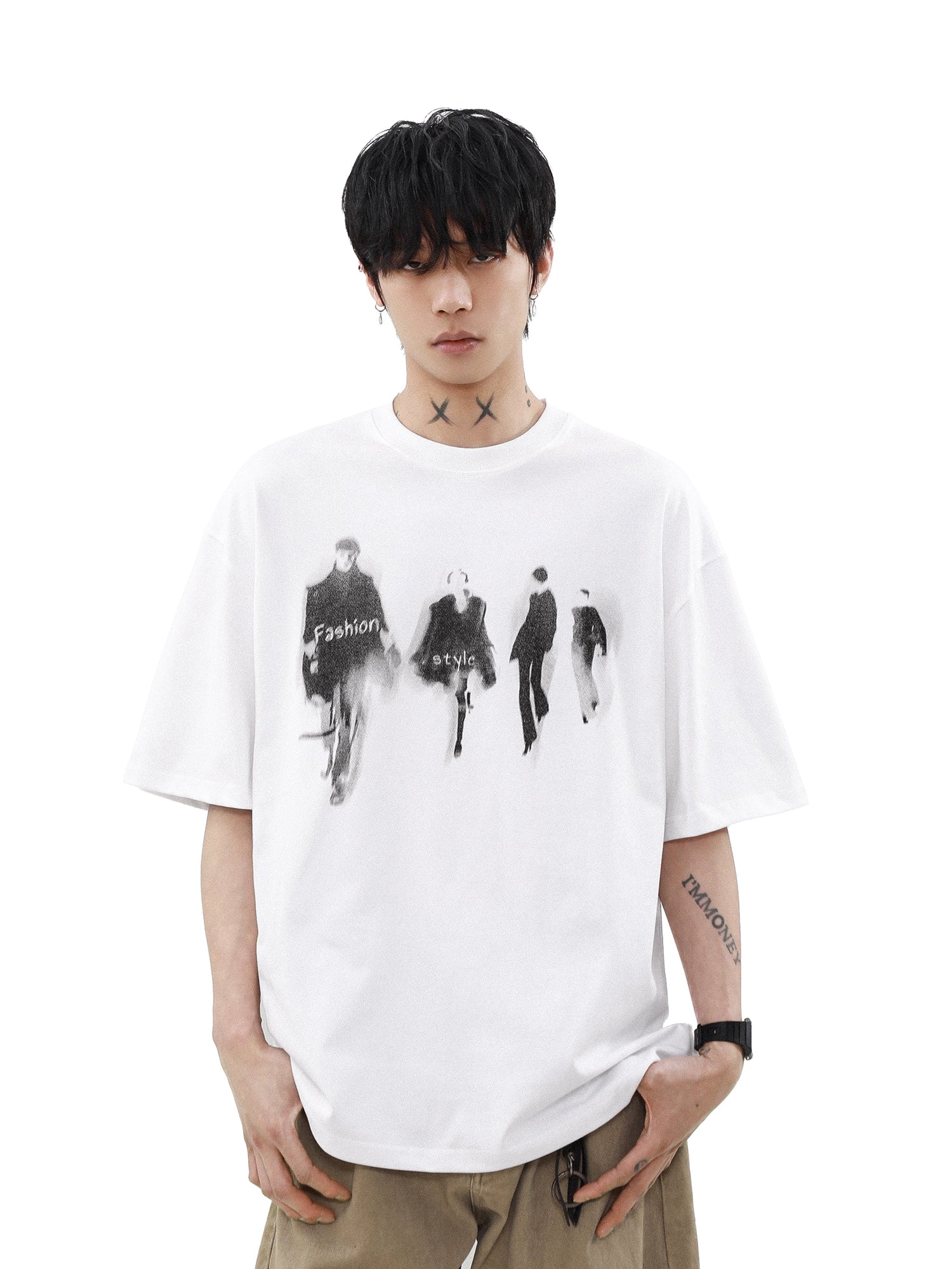 Runway Shadows Oversized Graphic Tee