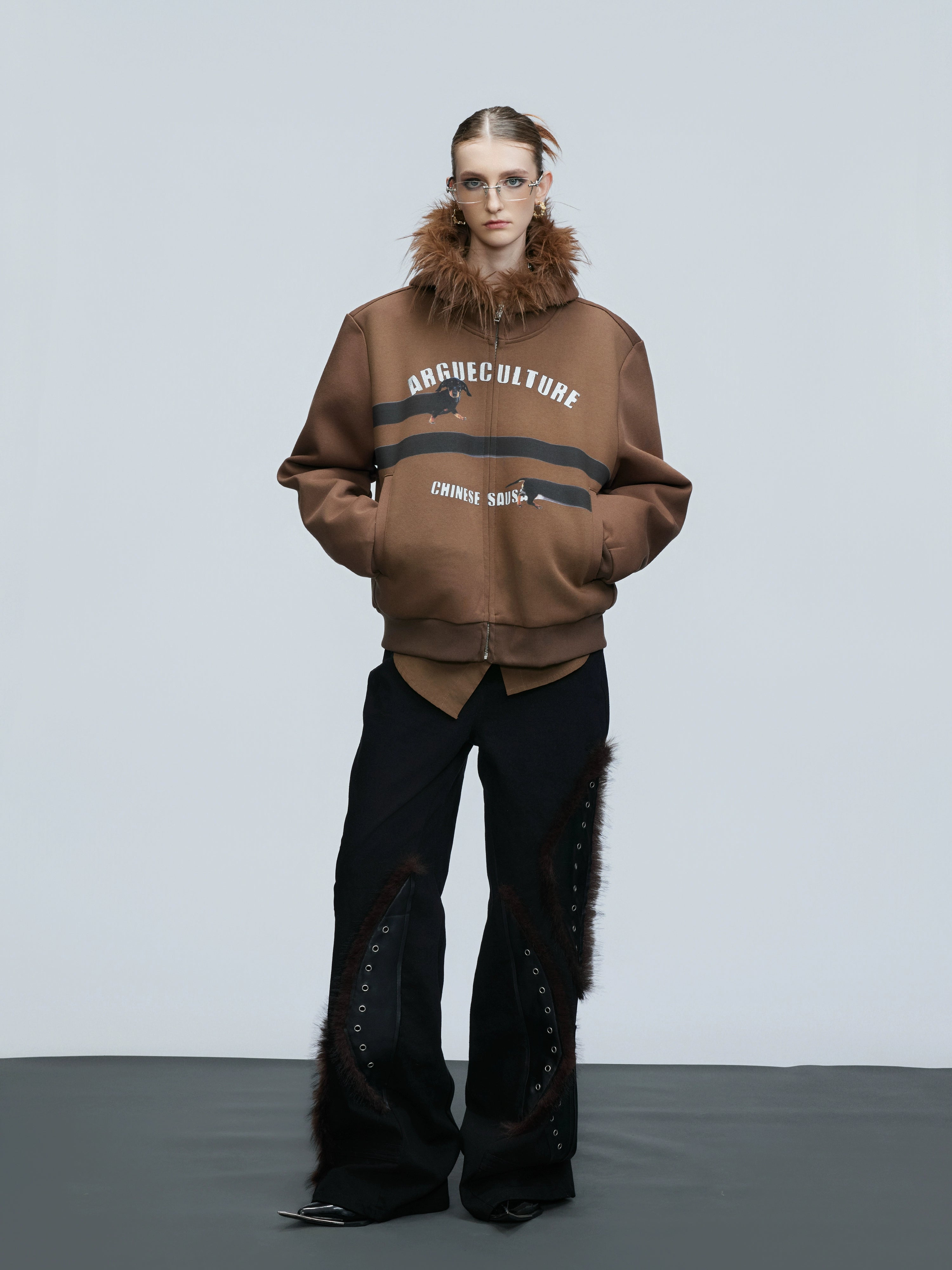 Sausage Dog Arctic Fur Hoodie