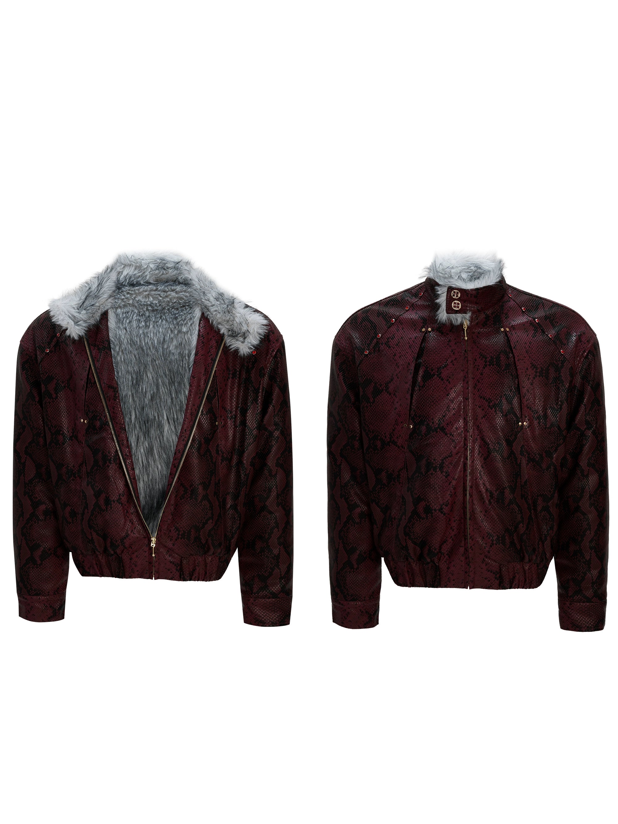 Frosted Dreamscape Faux Fur Jacket