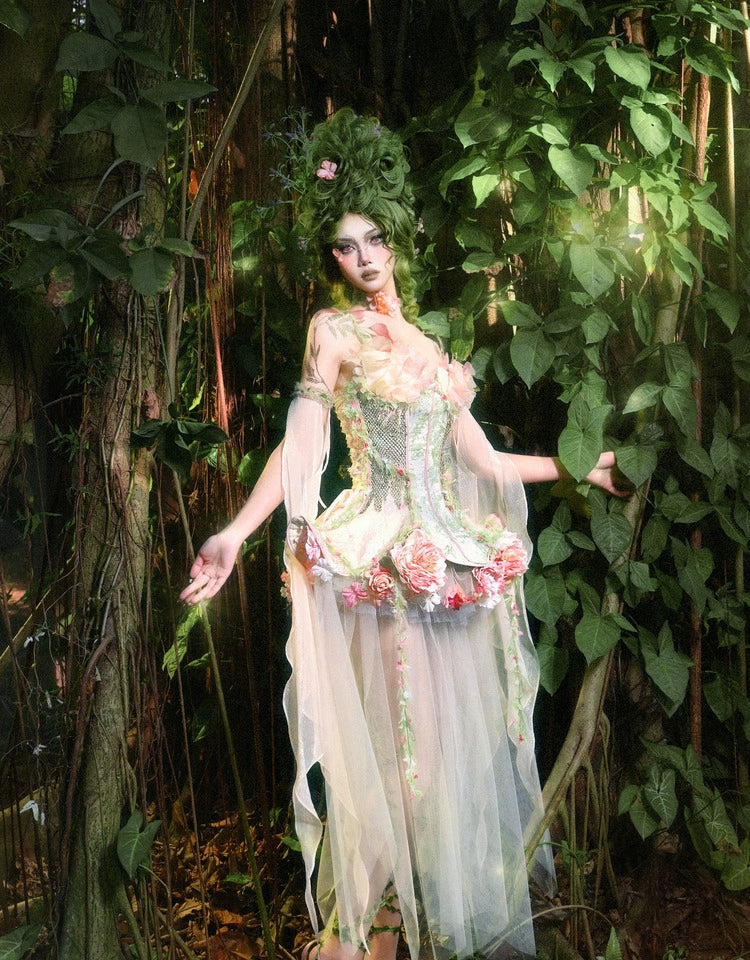 Garden Fairy Floral Dress Set