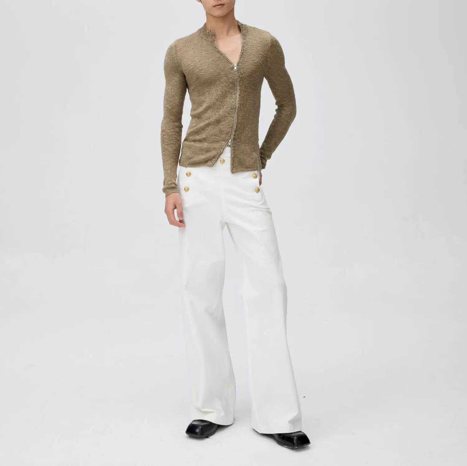 Harbor Mariner Wide‑Leg Trousers