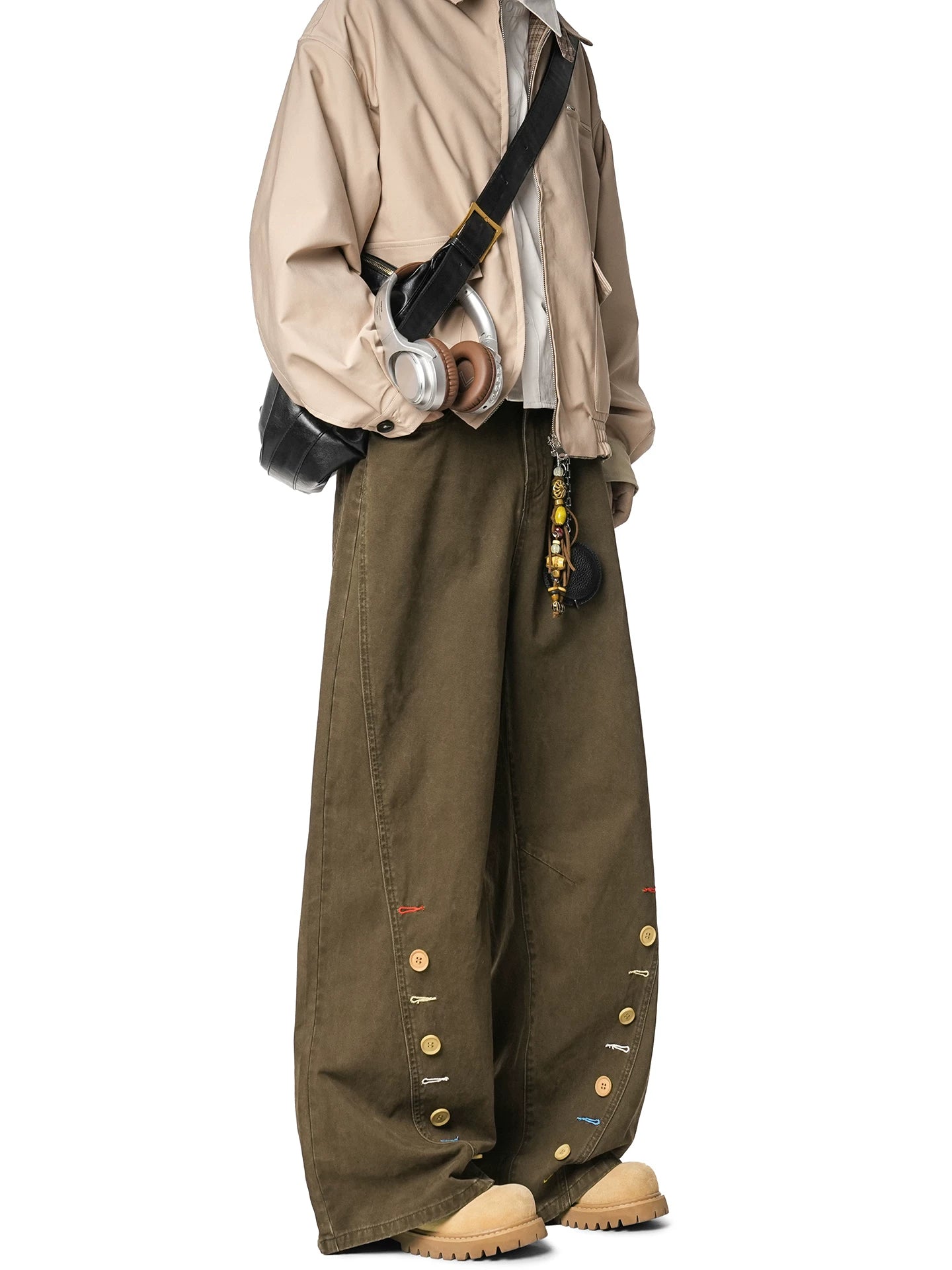 Patchline Carnival Wide-Leg Jeans