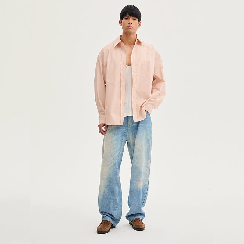 AzureDrift Oversized Breeze Shirt