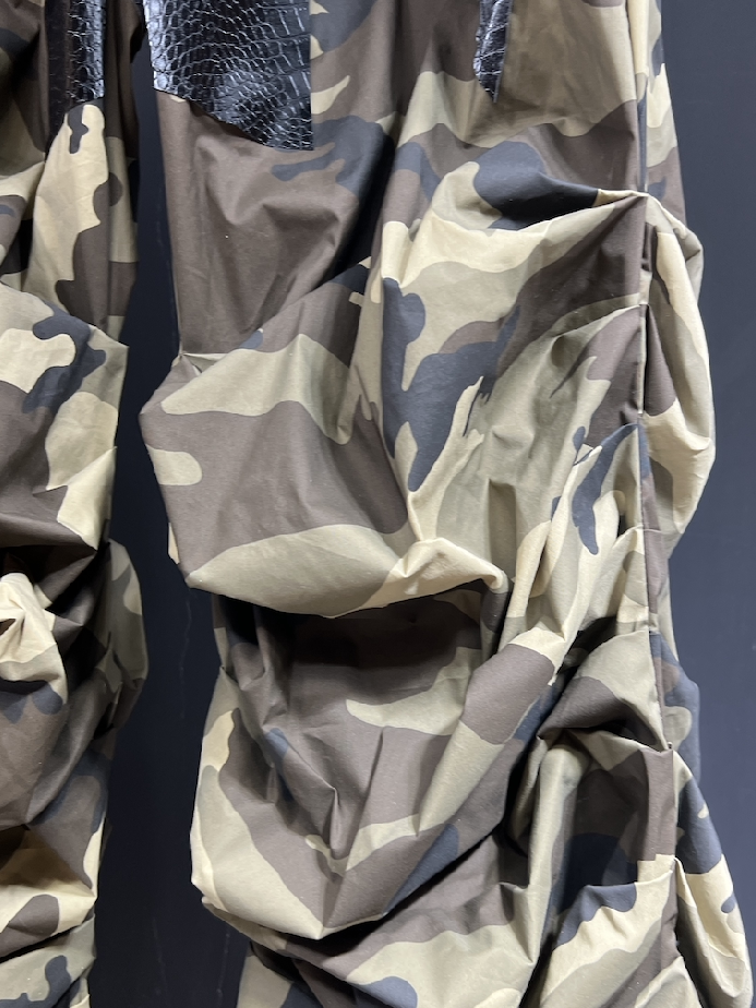 Reptile Recon Camo Ruched Flare Pants