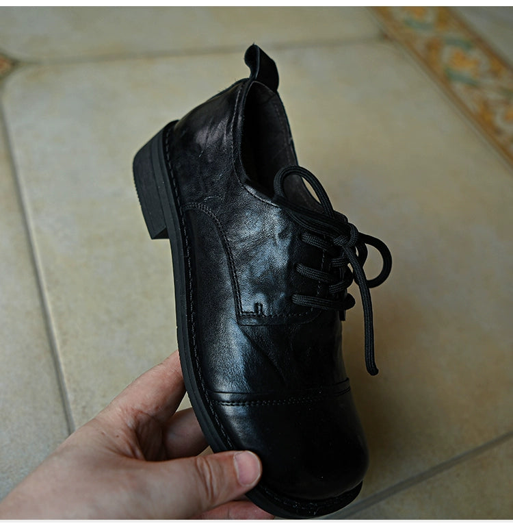 Obsidian Square Oxford Shoes