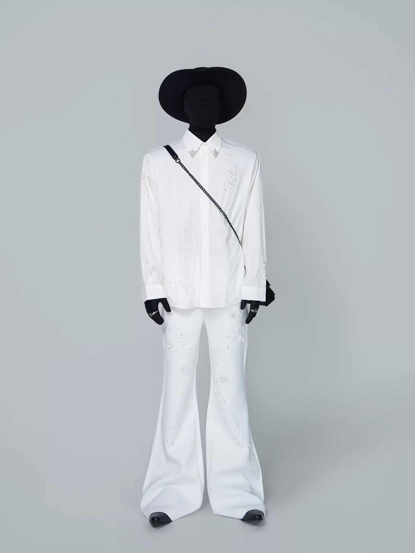 Ivory Halo Starfall Embellished Shirt