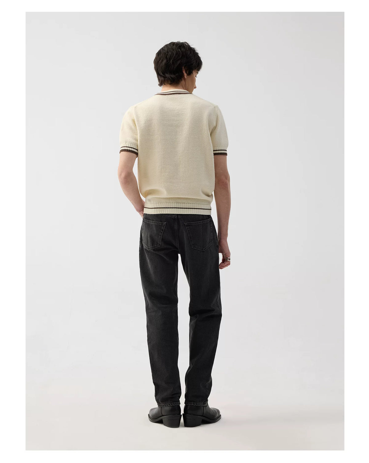 Camden Contrast-Trim Pocket Knit Tee