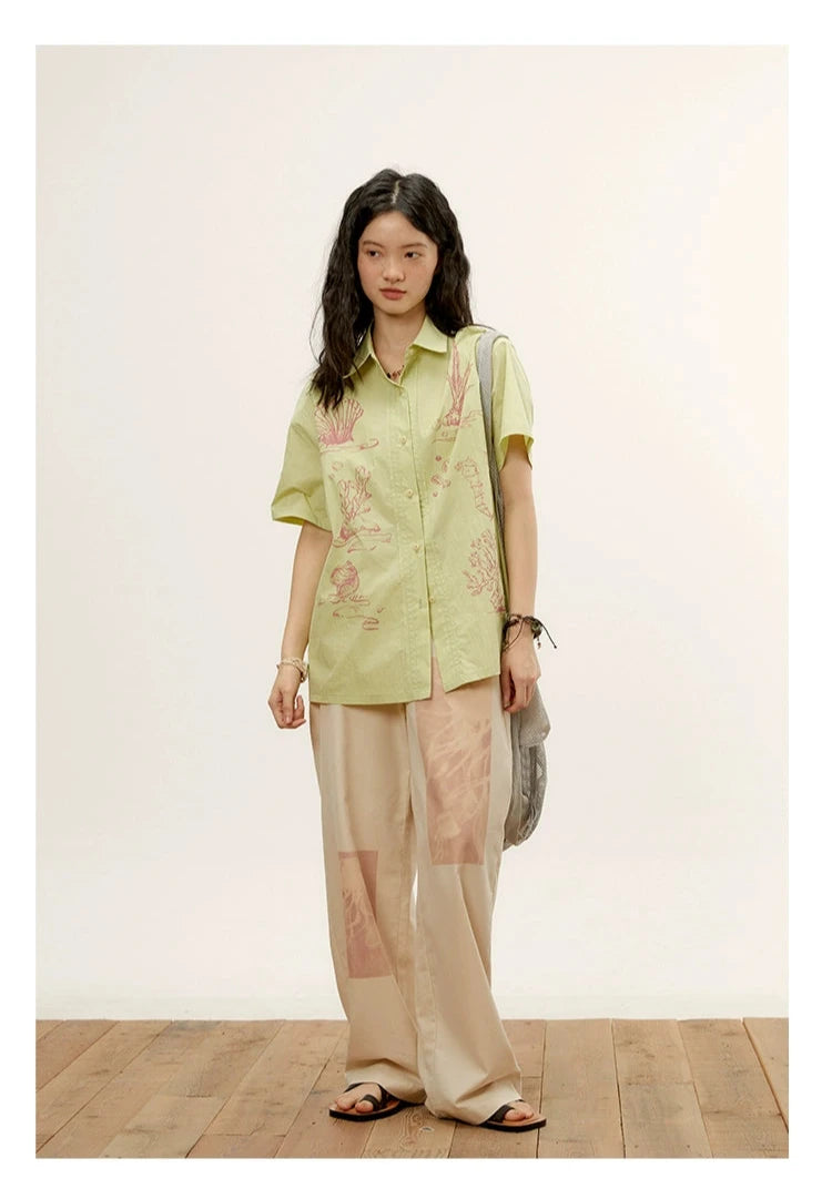 Octopusme Marine Life Print Shirt