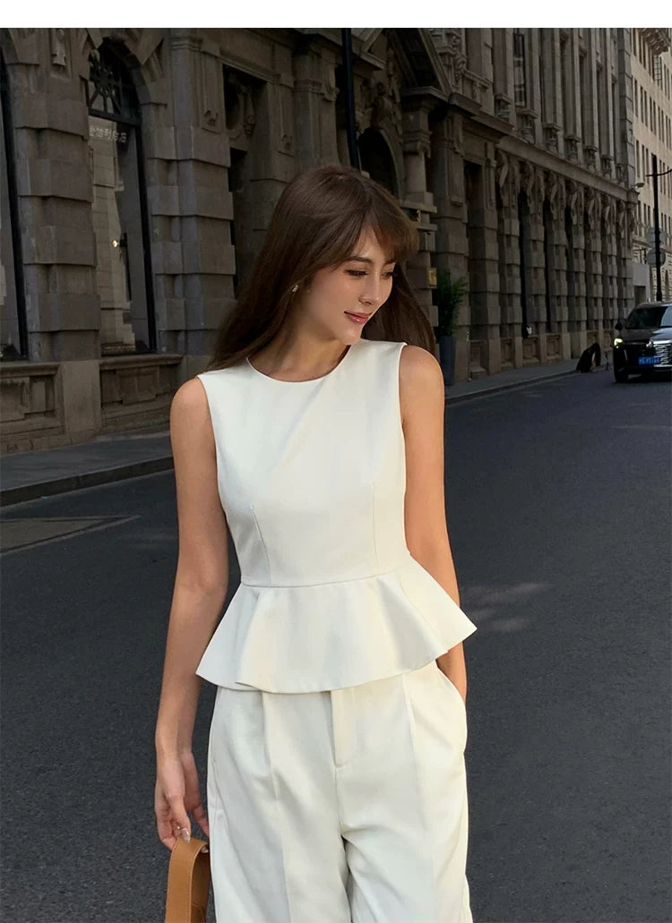 Executive Soft Peplum Blouse