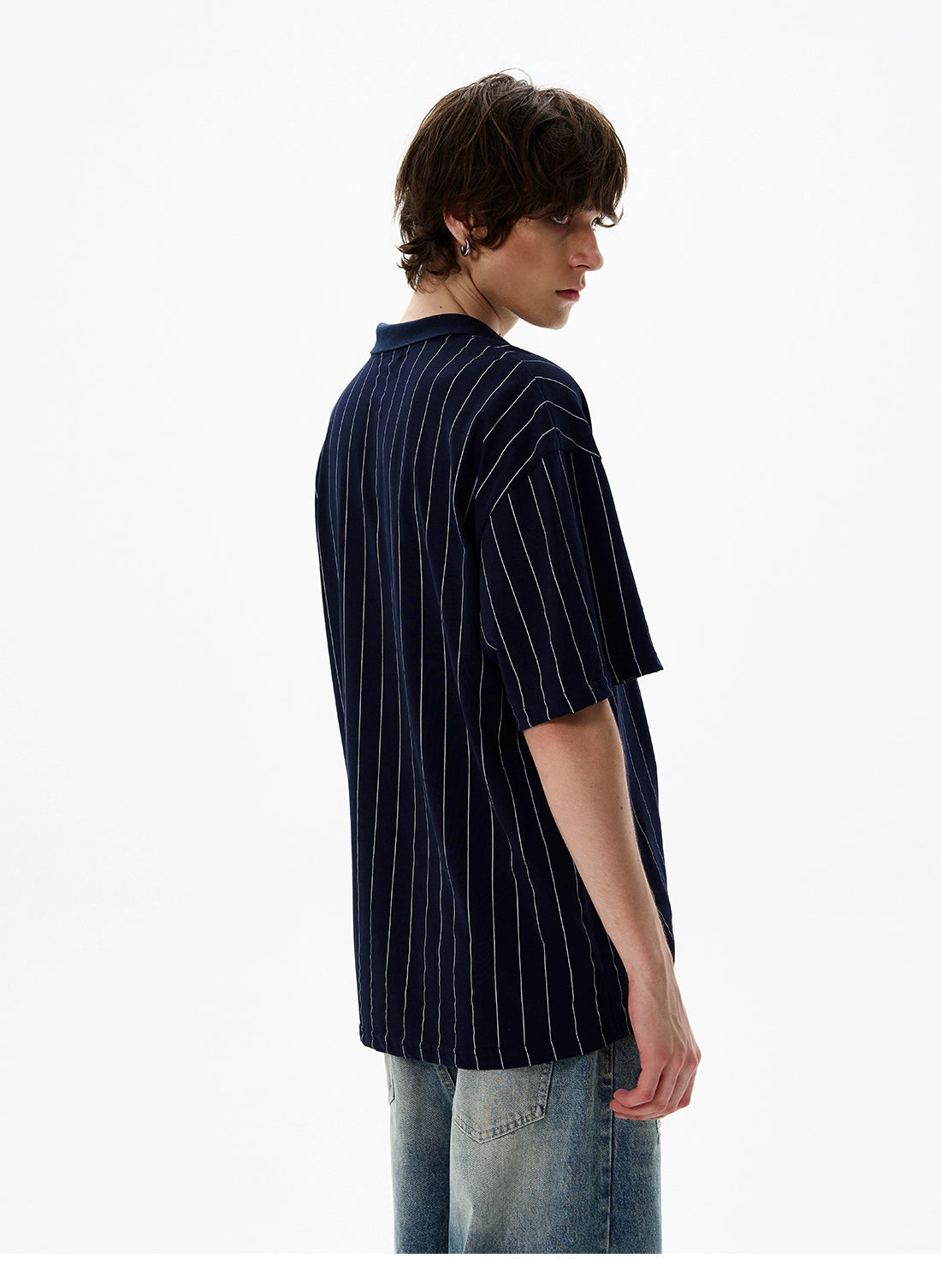 Pinstripe Varsity Energy Polo Shirt