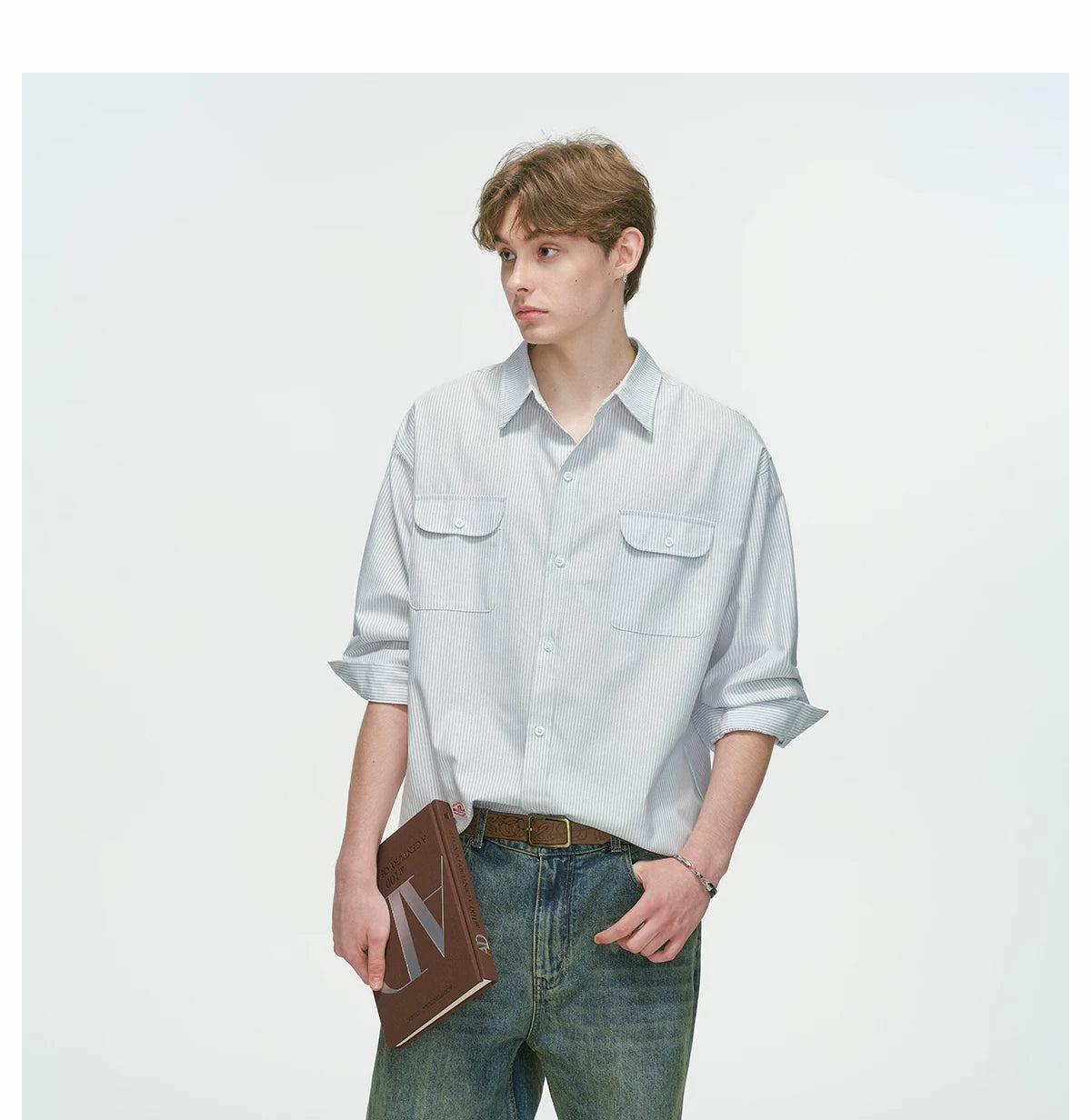 Skyline Pinstripe Utility Shirt