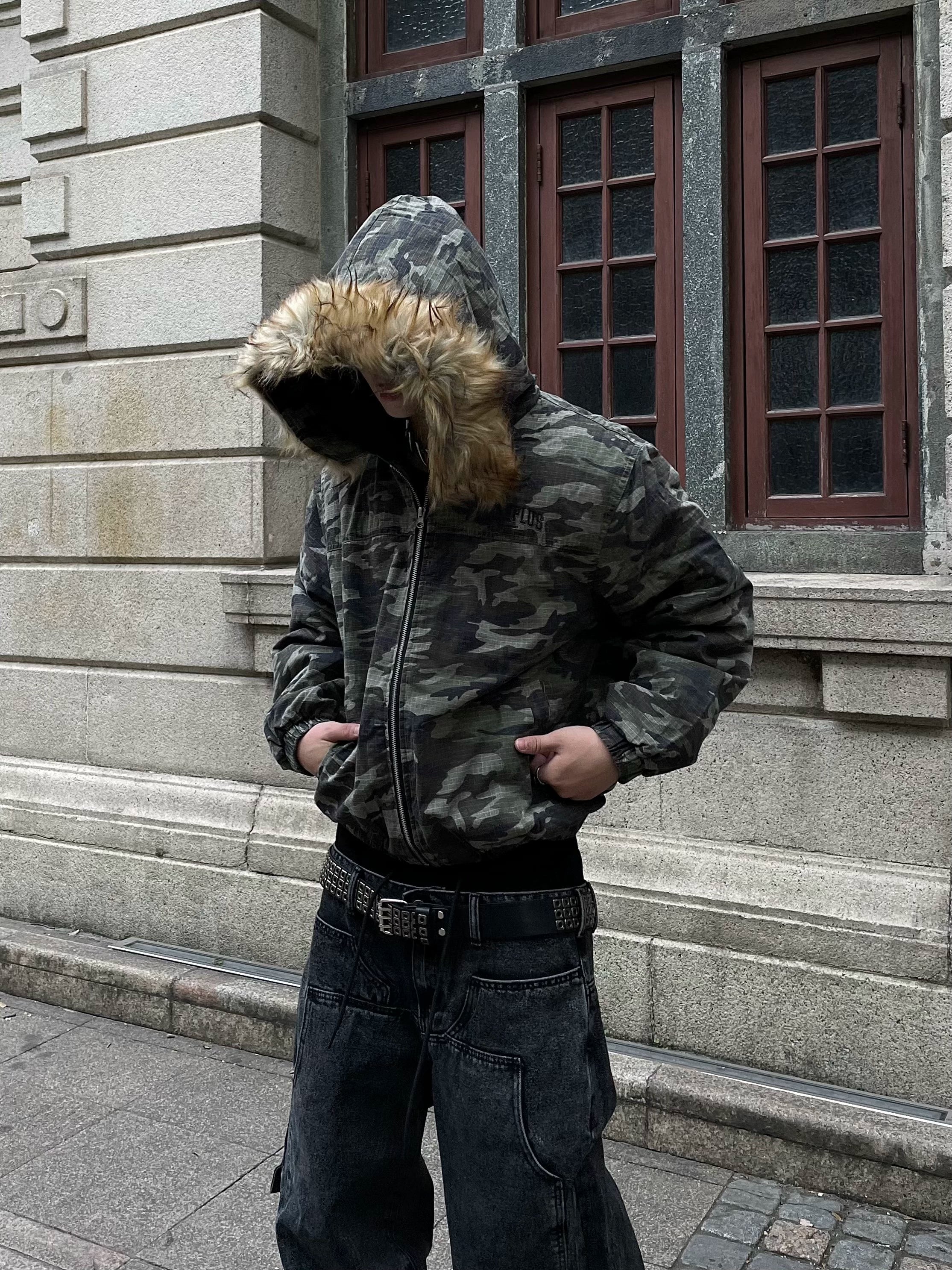 Camo Arctic Faux Fur Parka