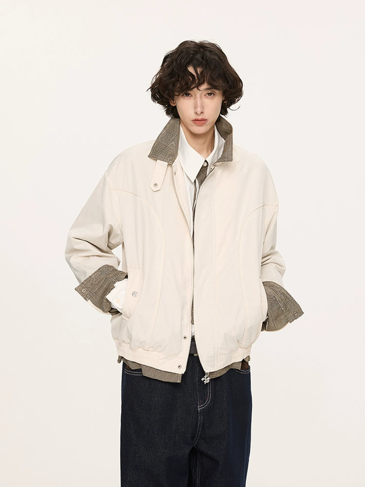 Harrington Jackets with Plaid Lining