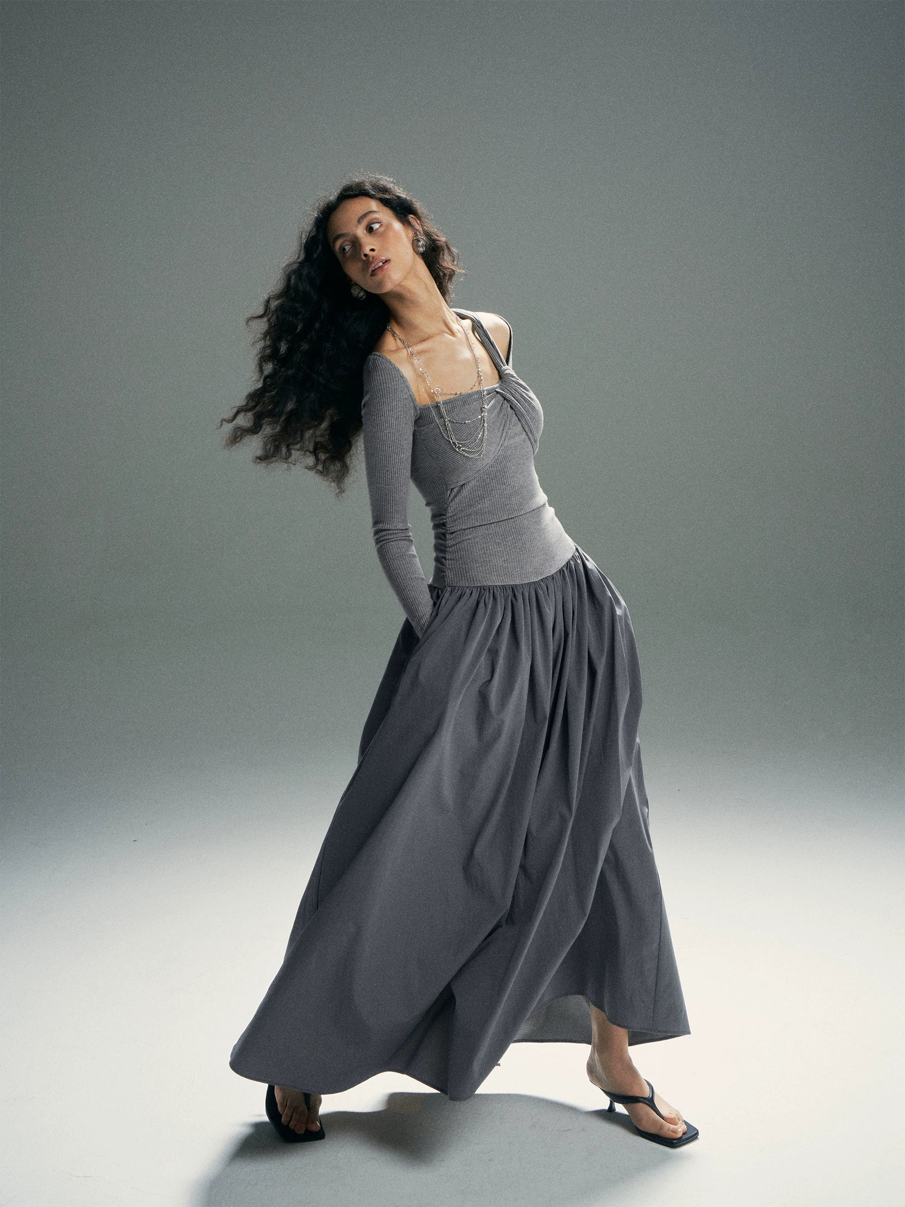 Cloud Twist Maxi Dress