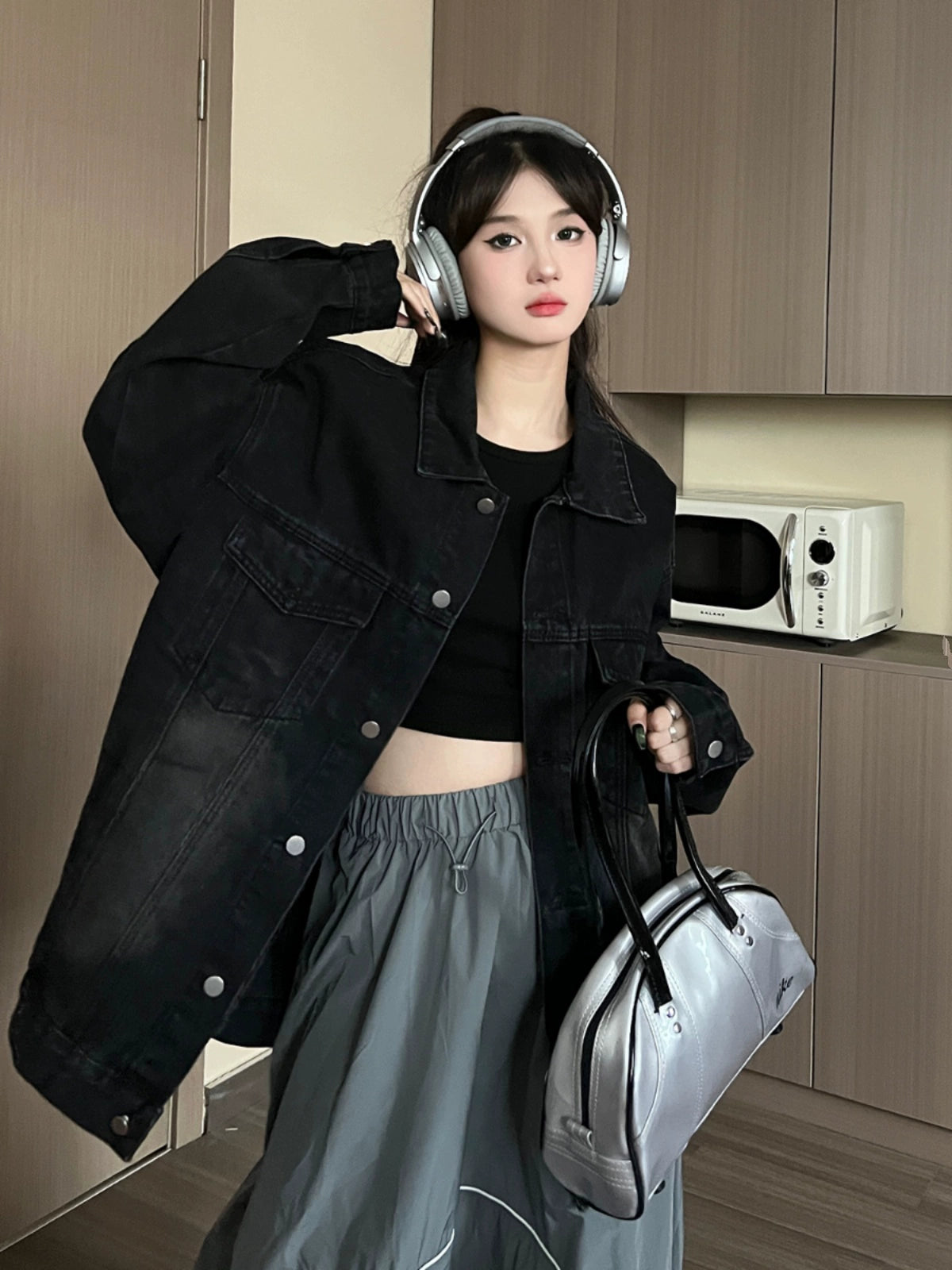 Oversized Denim Jacket Outfit