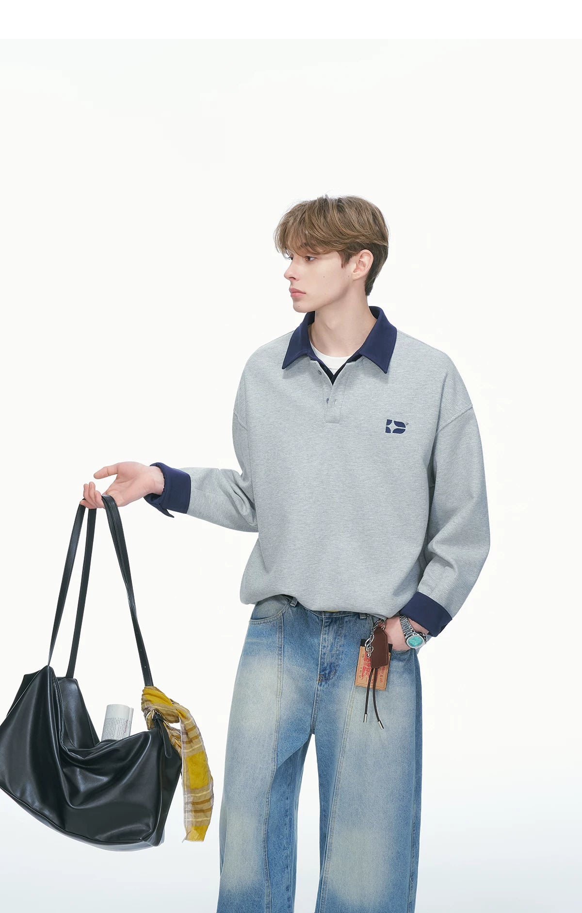 Varsity Collar Rugby Sweatshirt