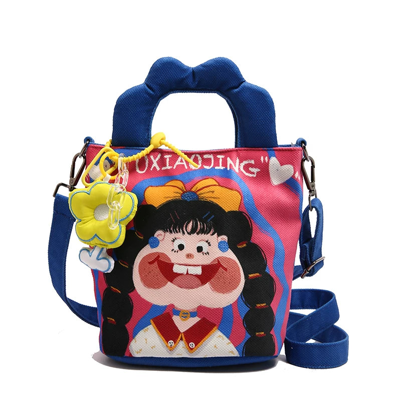 Giggles & Bows Cartoon Tote