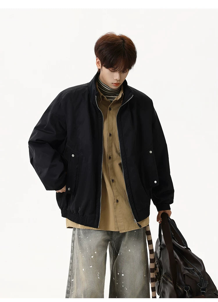 Sandstone Stand‑Collar Puffer Jacket