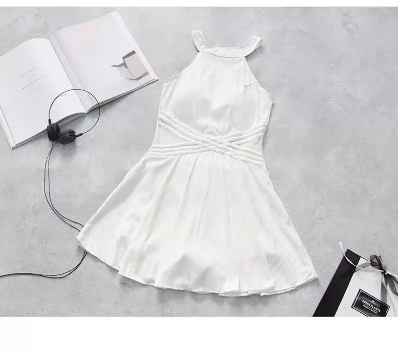 Court Bliss White Tennis Dress Romper