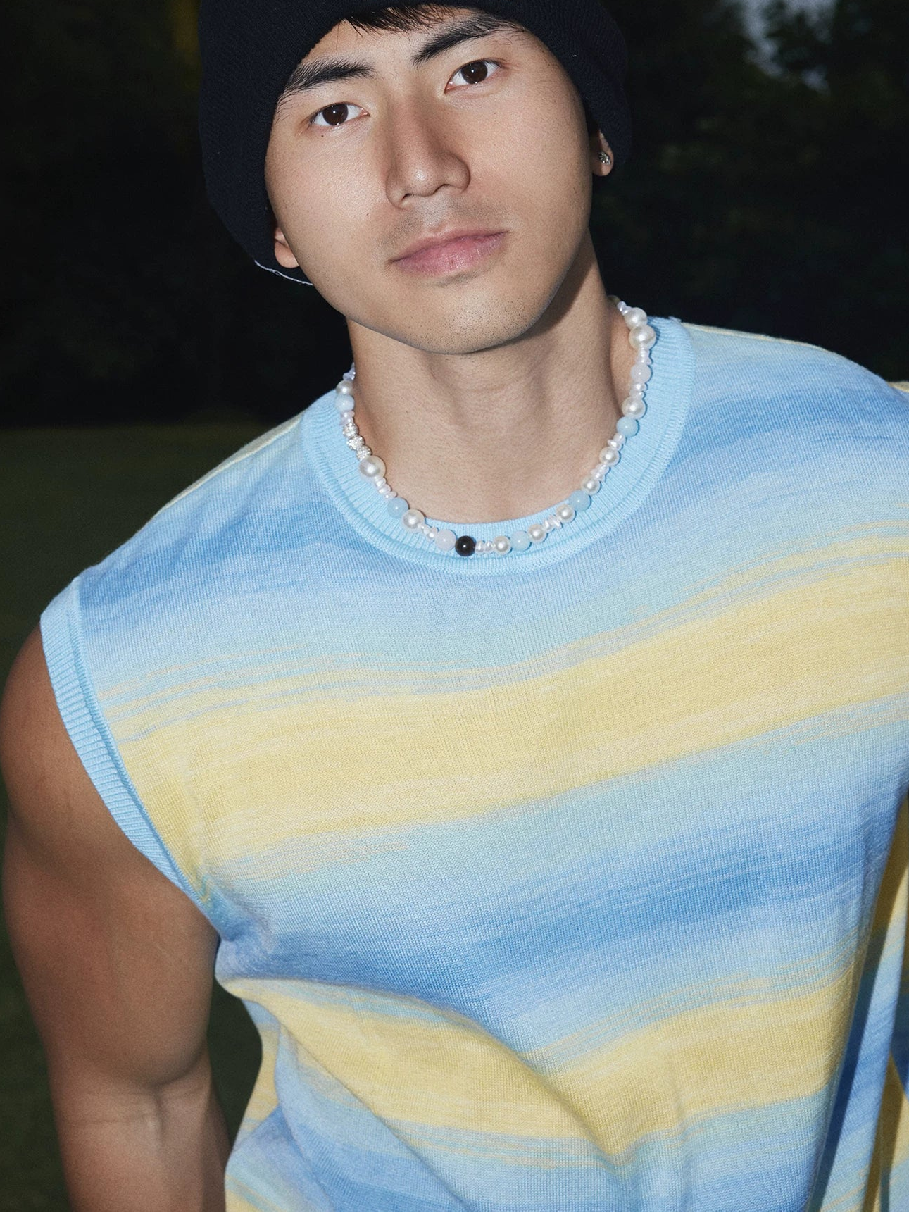 Sunrise Tide Gradient Knit Muscle Tank