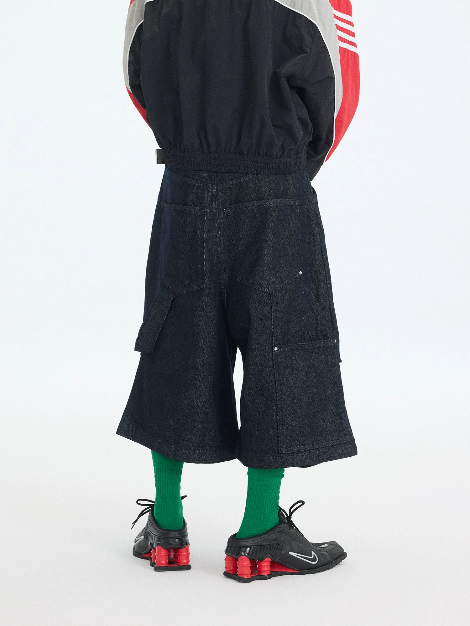 Midnight Tier Overlayer Denim Shorts