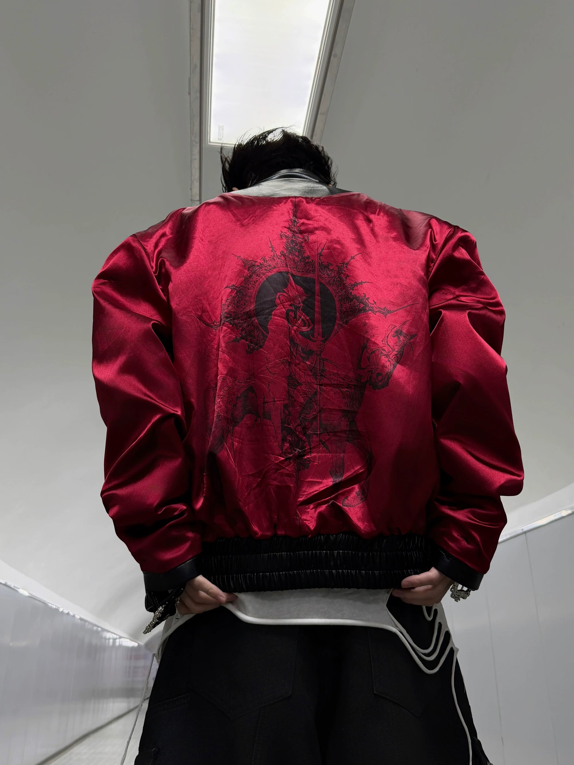Crimson Relic Buckle Rider Jacket