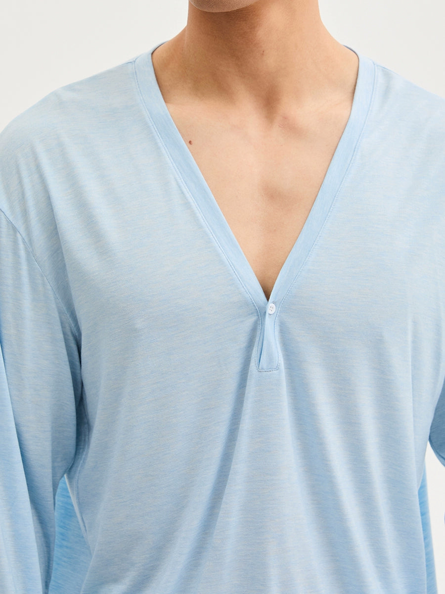 VeilCascade Deep V Drape Tee