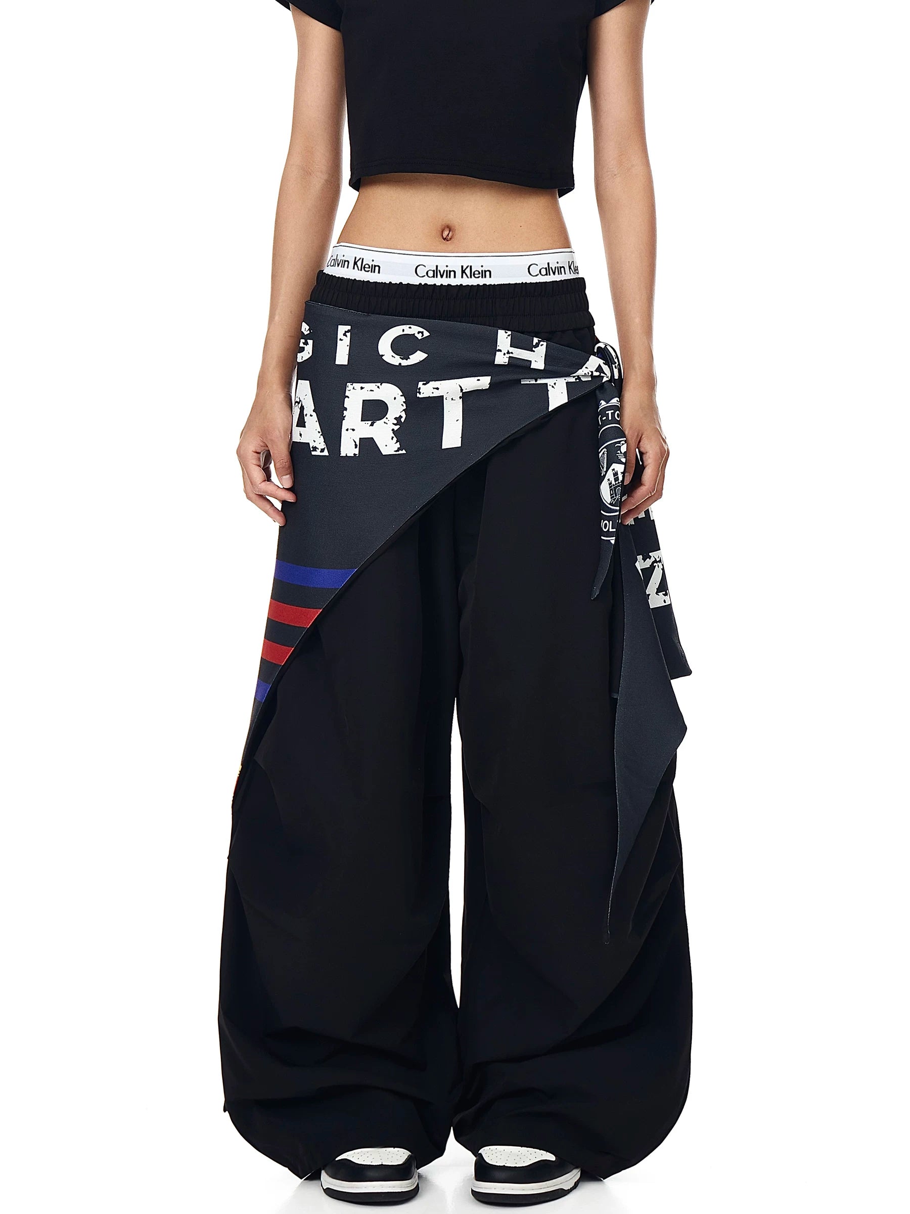 Varsity Drape Parachute Cargo Pants
