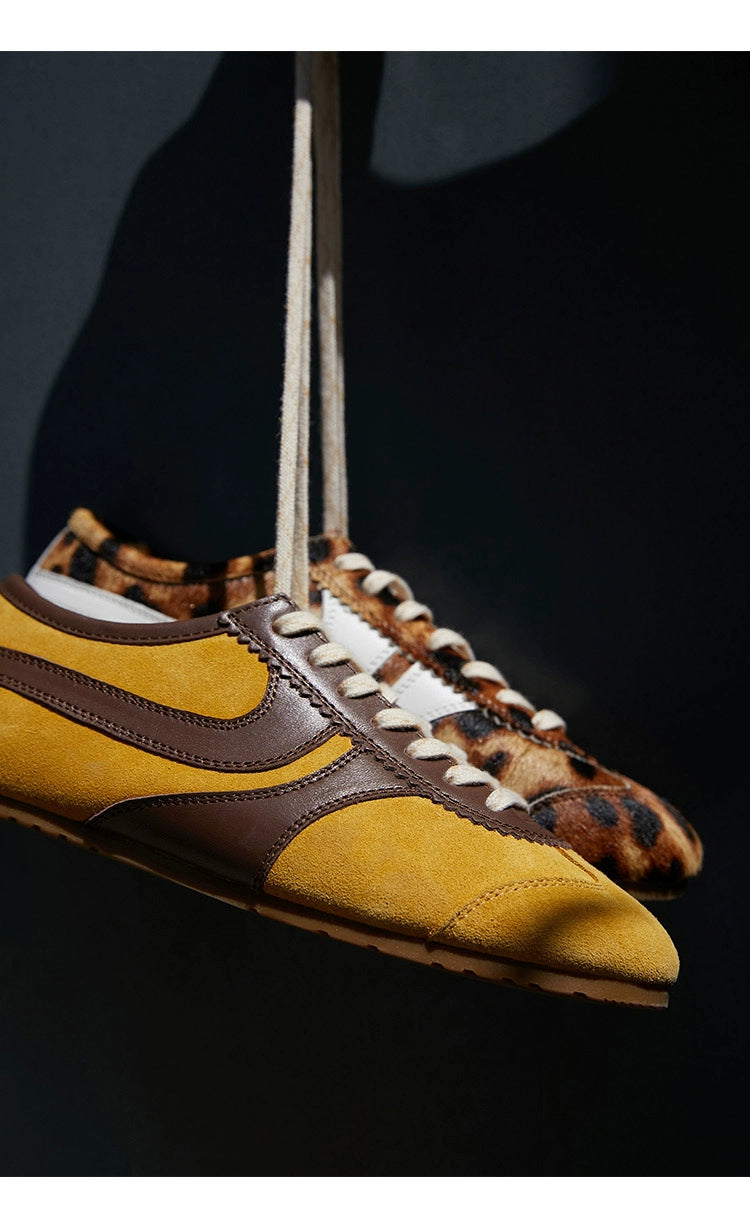 Leopard Print Retro Sneakers