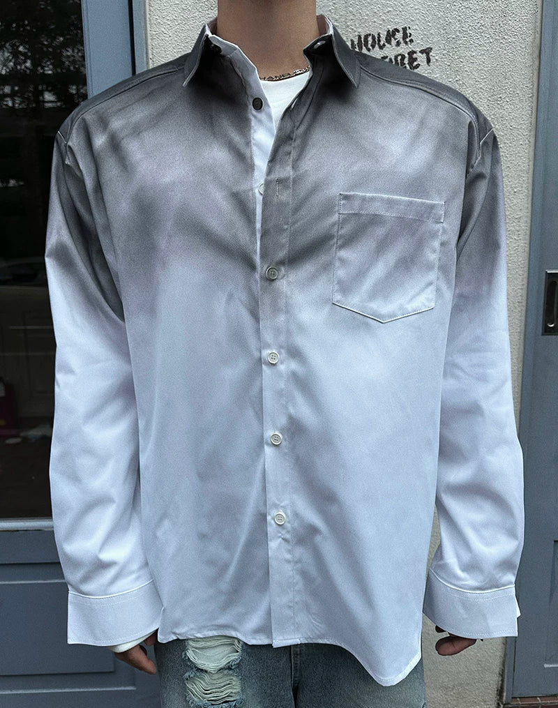Ember Haze Gradient Yoke Shirt