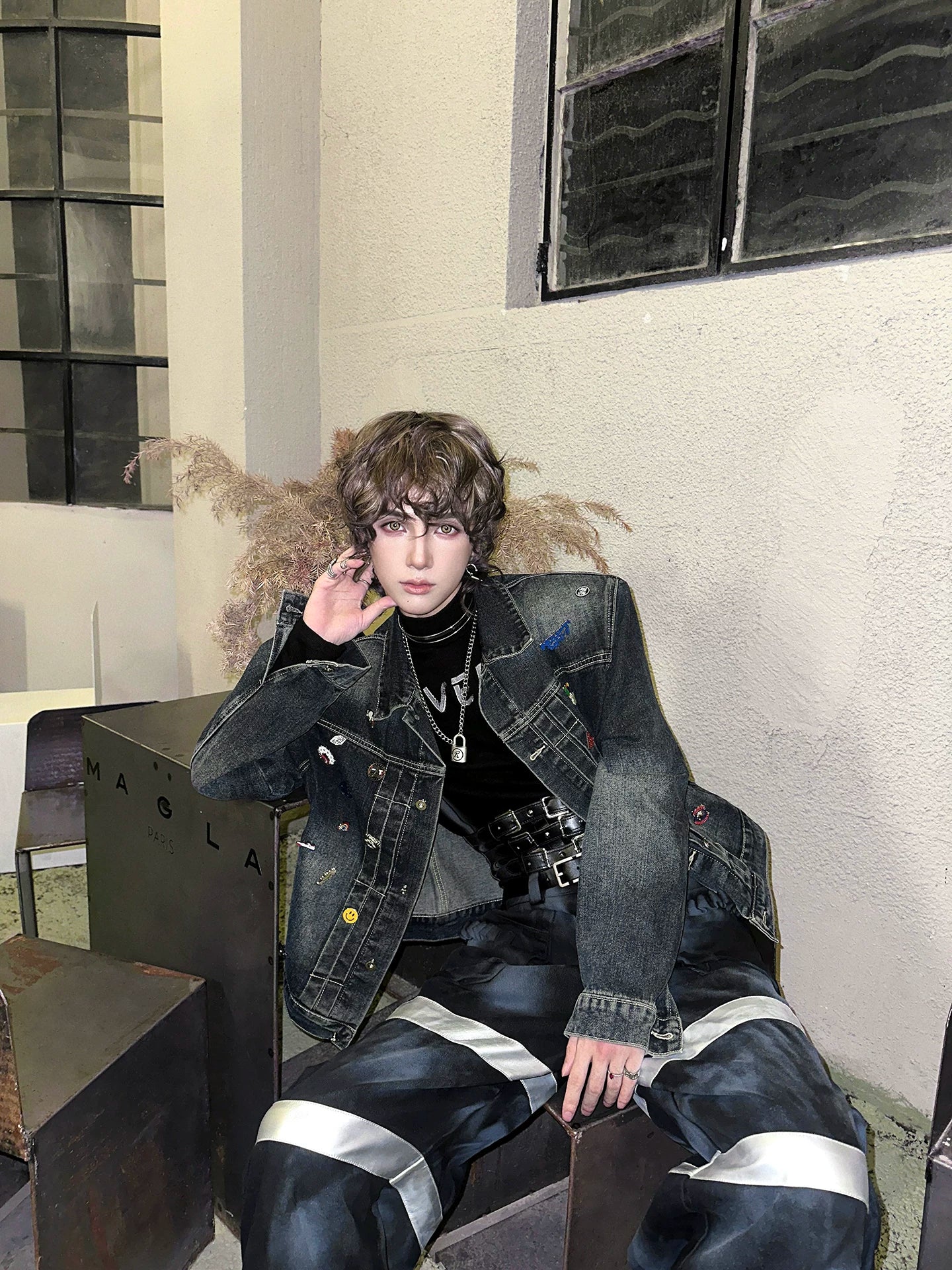 Charmstorm Pinned Relic Denim Jacket