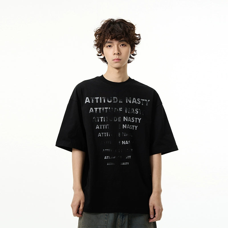 Attitude Nasty Graphic Oversized T-Shirt