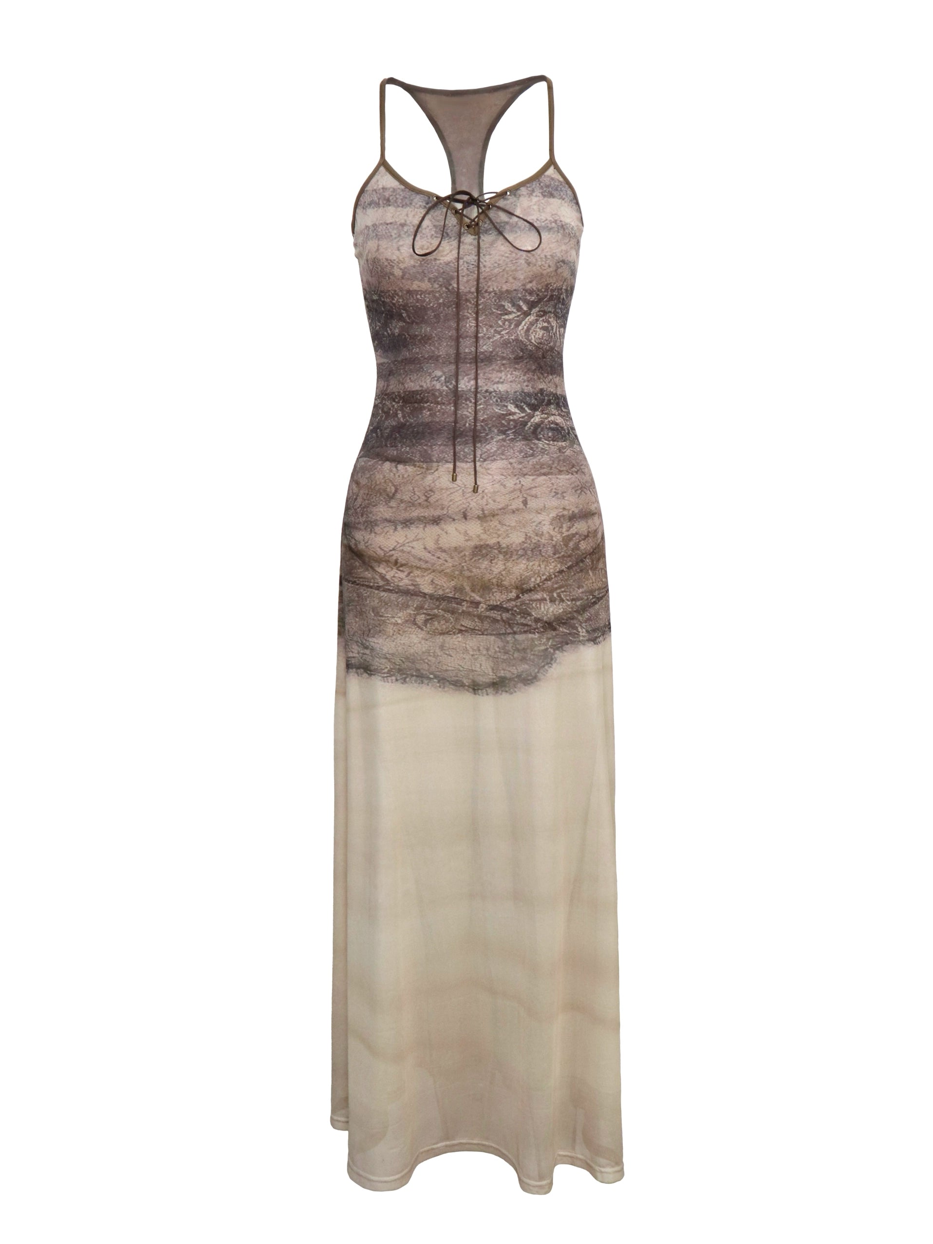 Desert Veil Sheer Maxi Dress