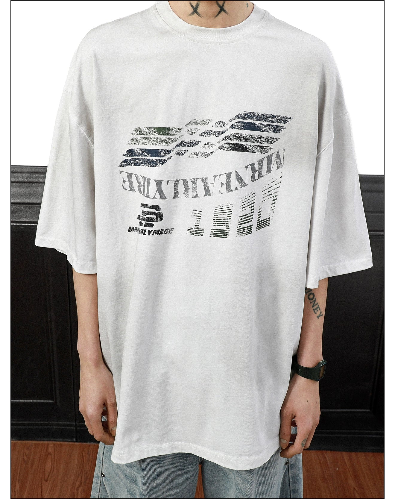 Gridline Drift Graphic Oversized Tee