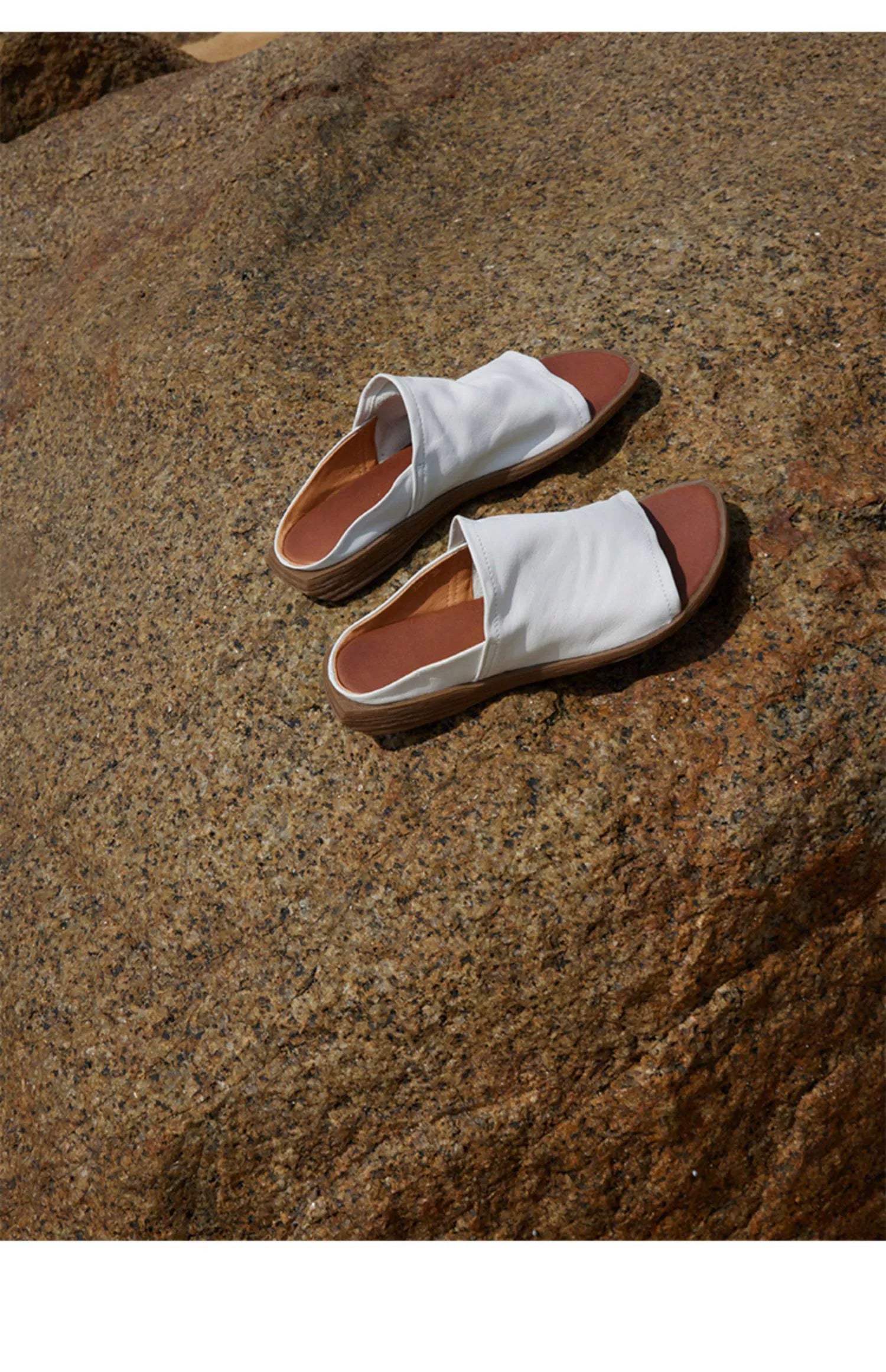 Square-Toe Slide Sandals
