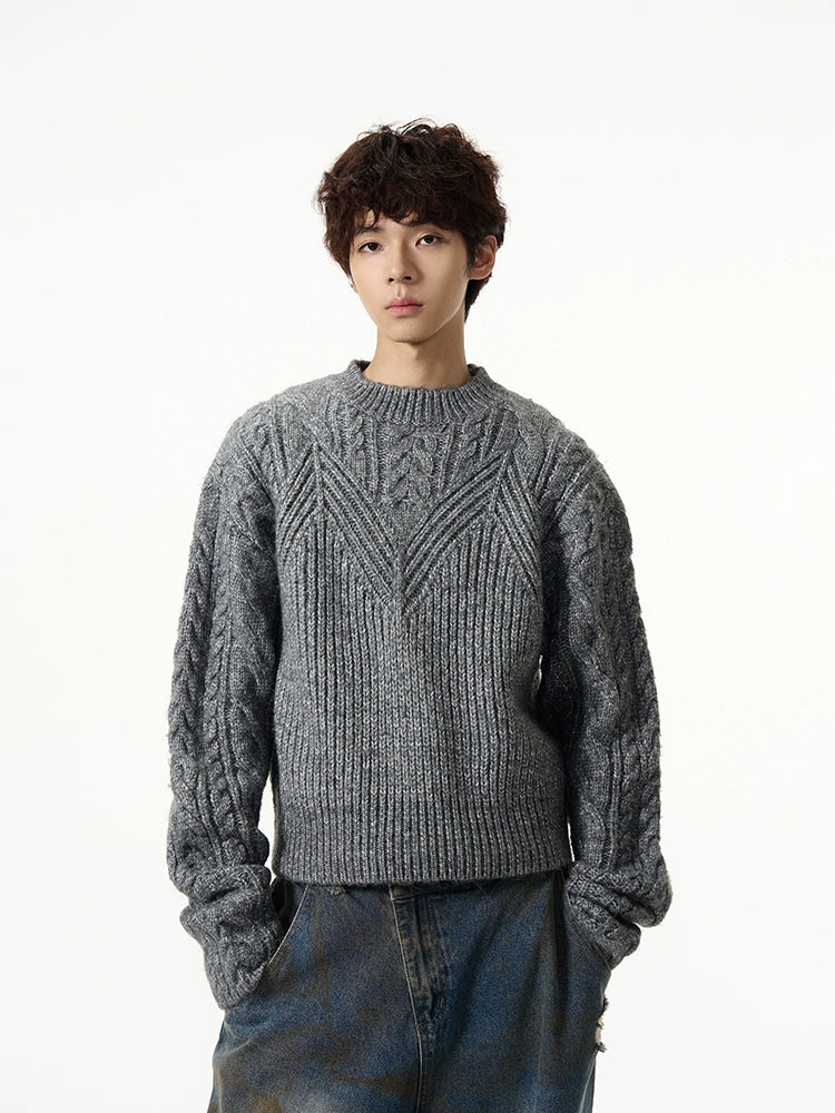 Full Cable Knit Sweater