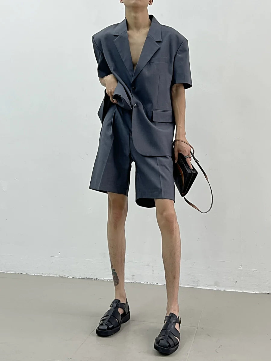 Noir Tempo Blazer and Short Setup