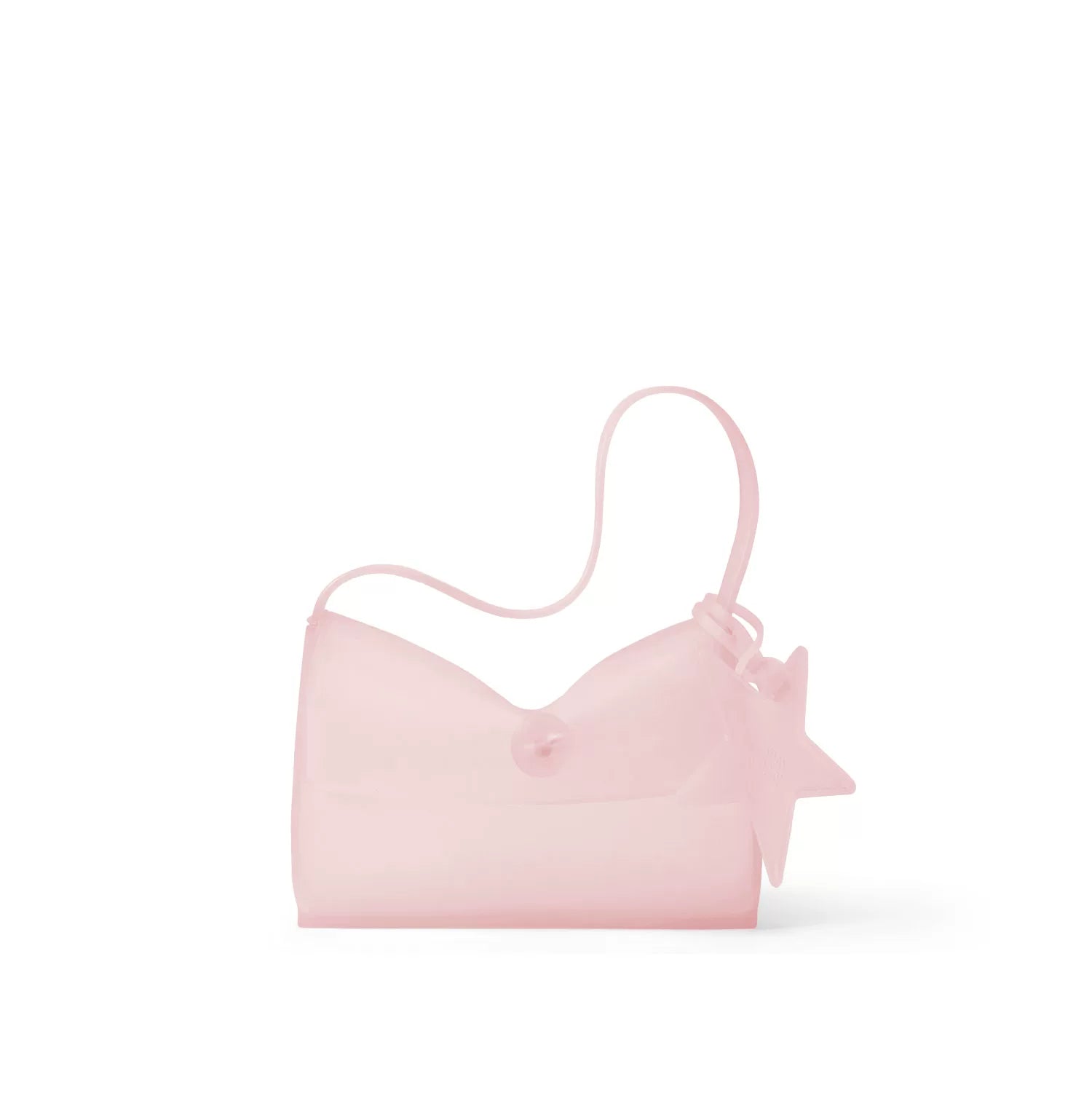 Translucent Star Jelly Shoulder Bag - Iced Pink
